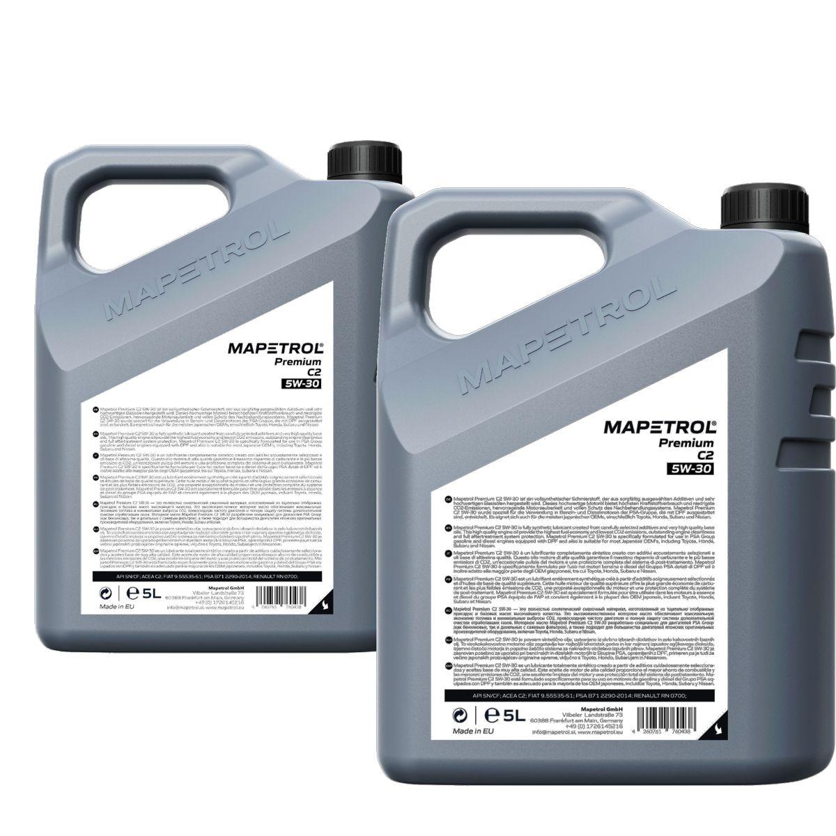 Mapetrol Premium C2 5W-30 2x5 Liter