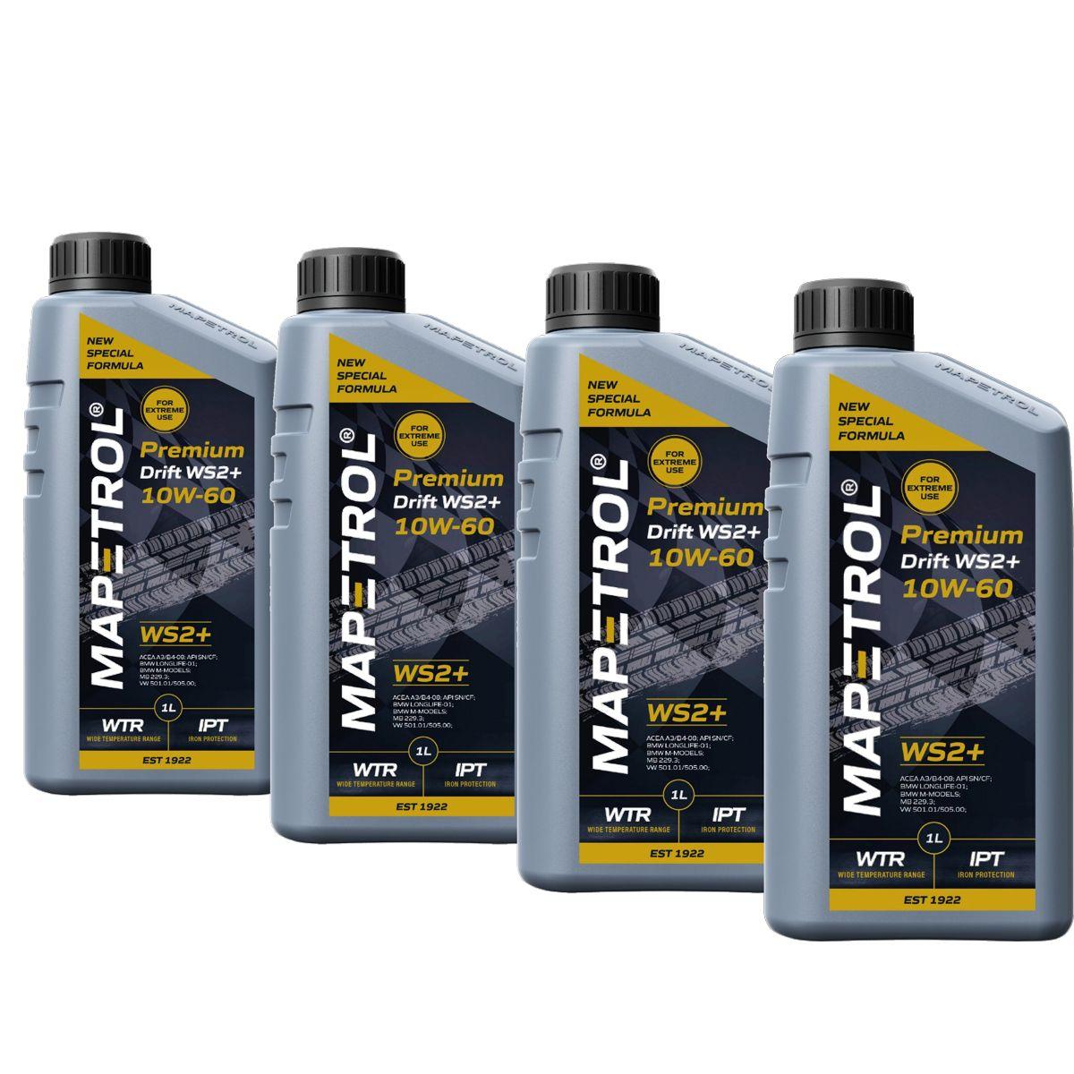 Mapetrol Premium Drift WS2+ 10W-60 4x1 Liter