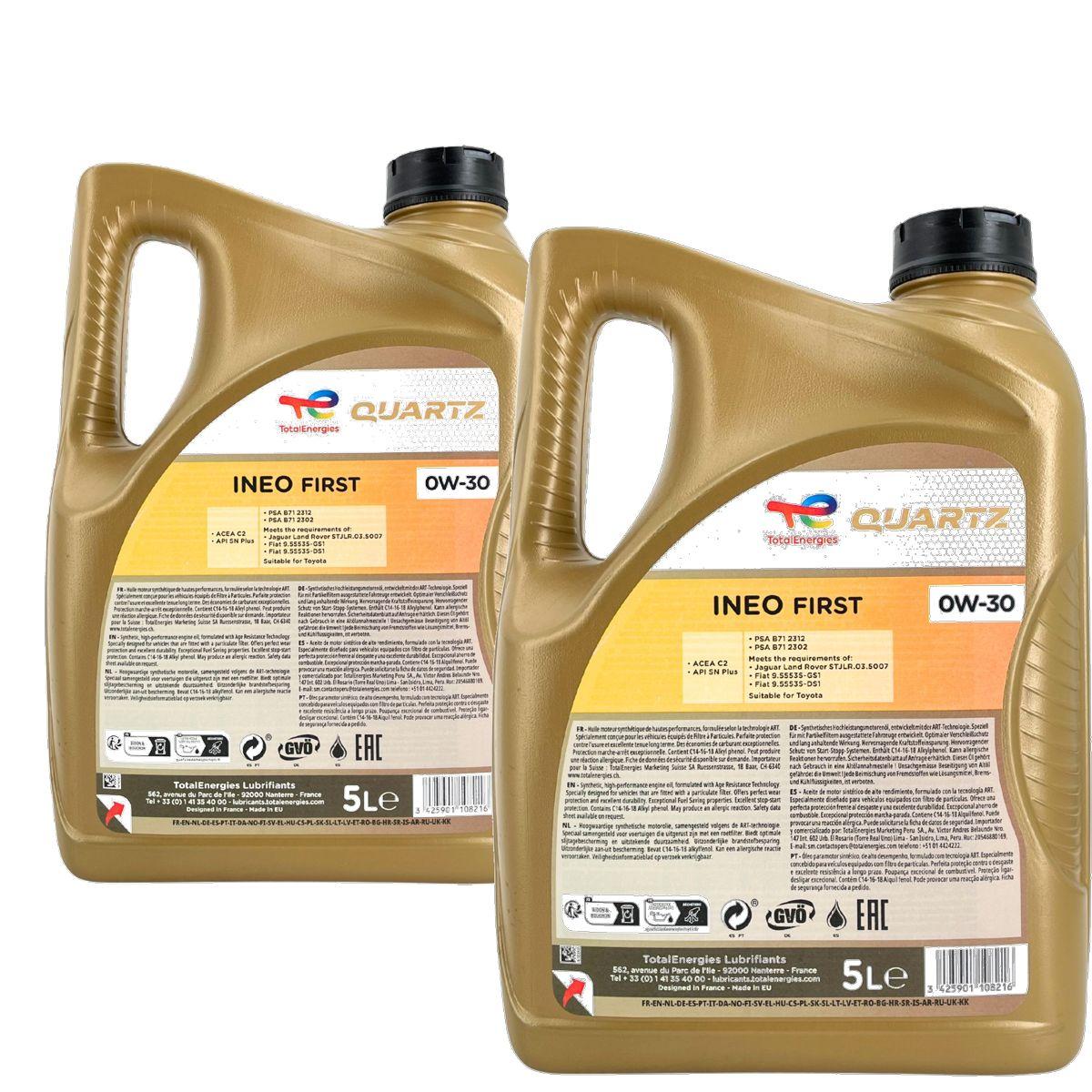 Total Quartz Ineo First 0W-30 2x5 Liter
