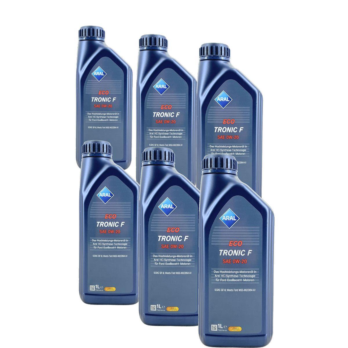 Aral EcoTronic F 0W-20 6x1 Liter