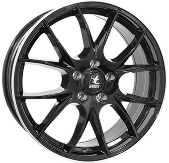 ITWHEELS KIRA shiny black polished lip 7.5Jx18 4x108 ET30
