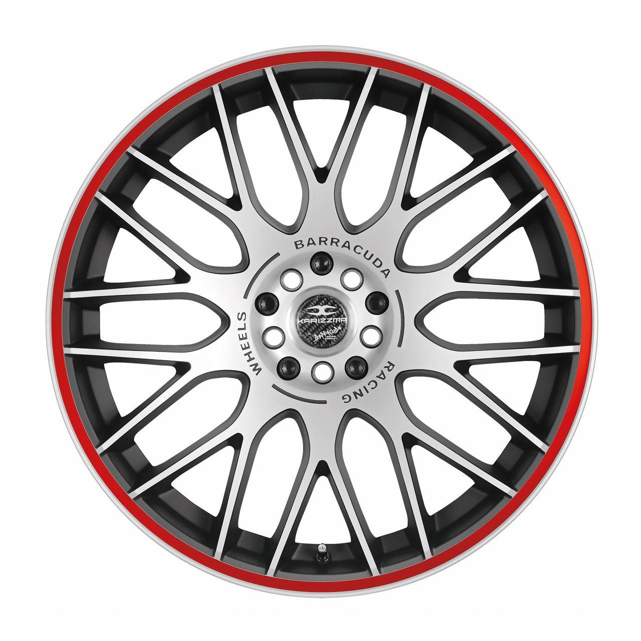 BARRACUDA KARIZZMA mattblack puresports color trim rot 8.0Jx18 5x105+115 ET40