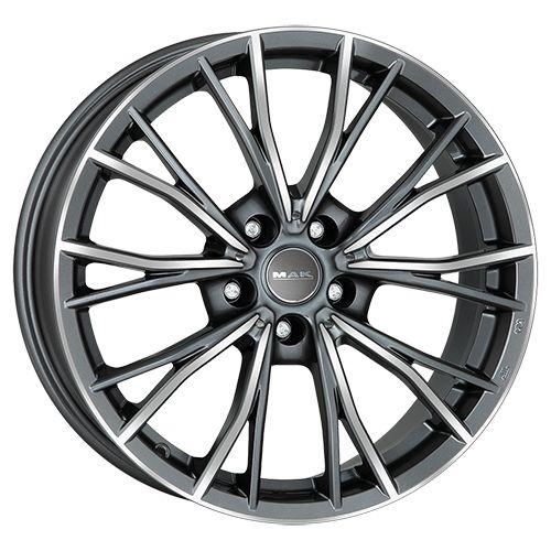 MAK MARK gun metal mirror face 9.0Jx18 5x120 ET28