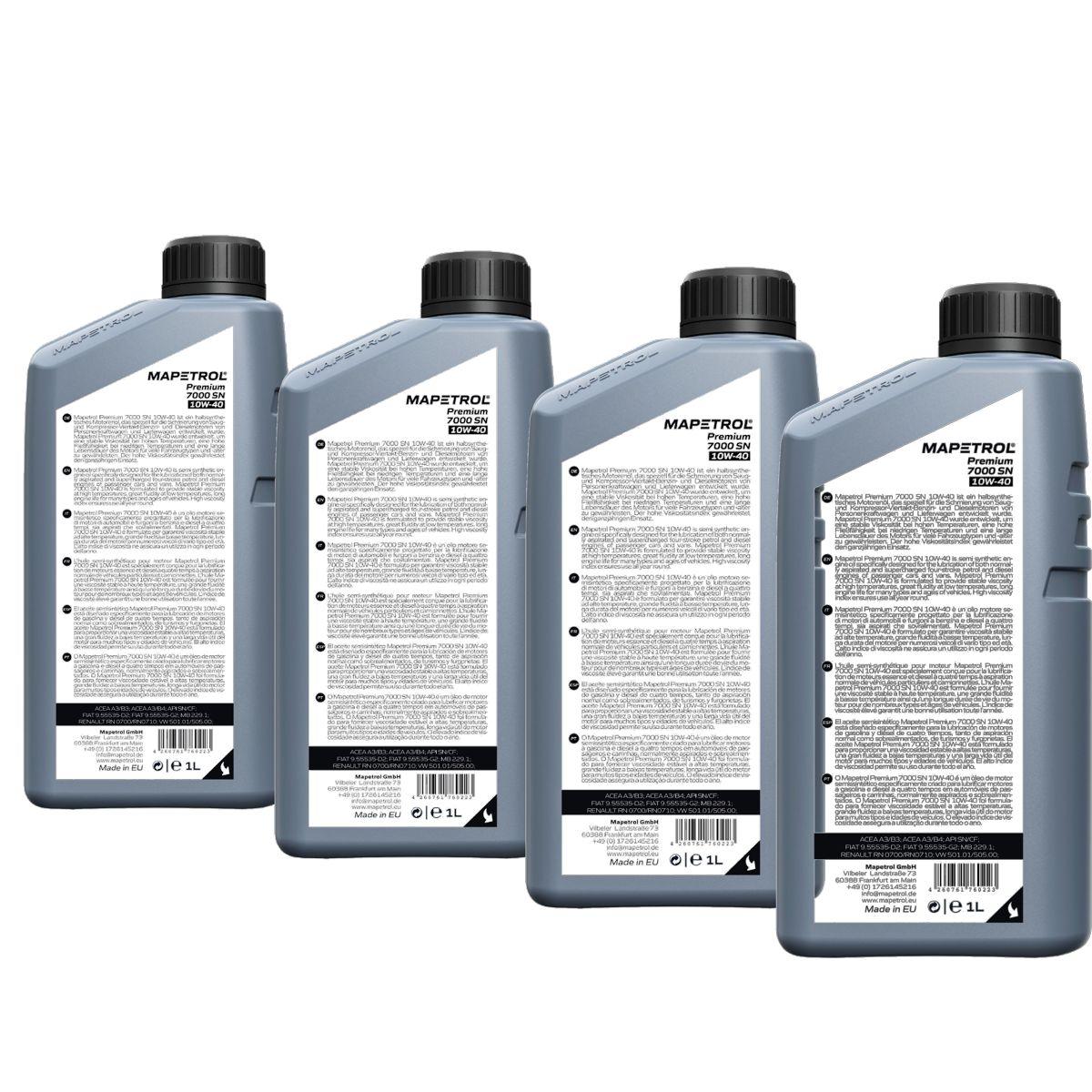 Mapetrol Premium 7000 SN 10W-40 4x1 Liter