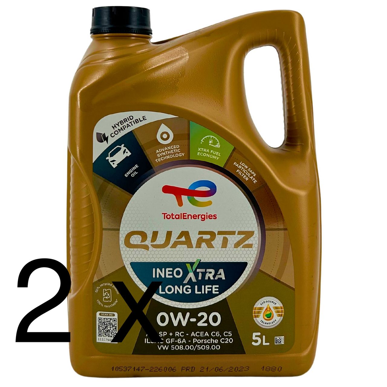 Total Quartz Ineo Xtra Longlife 0W-20 2x5 Liter