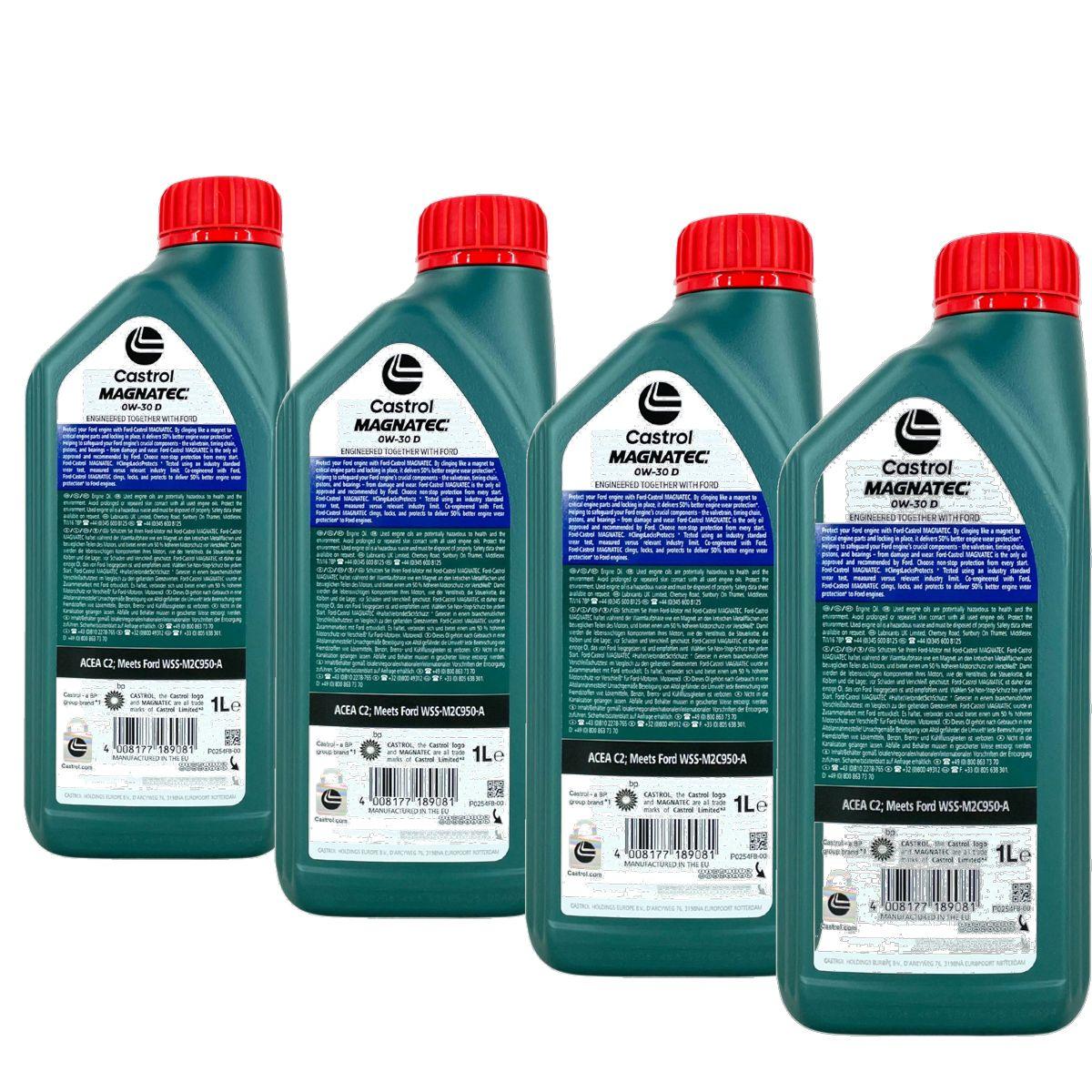 Ford Castrol Magnatec 0W-30 D 4x1 Liter