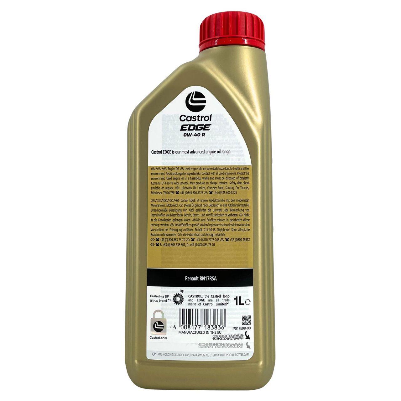 Castrol Edge 0W-40 R 1 Liter