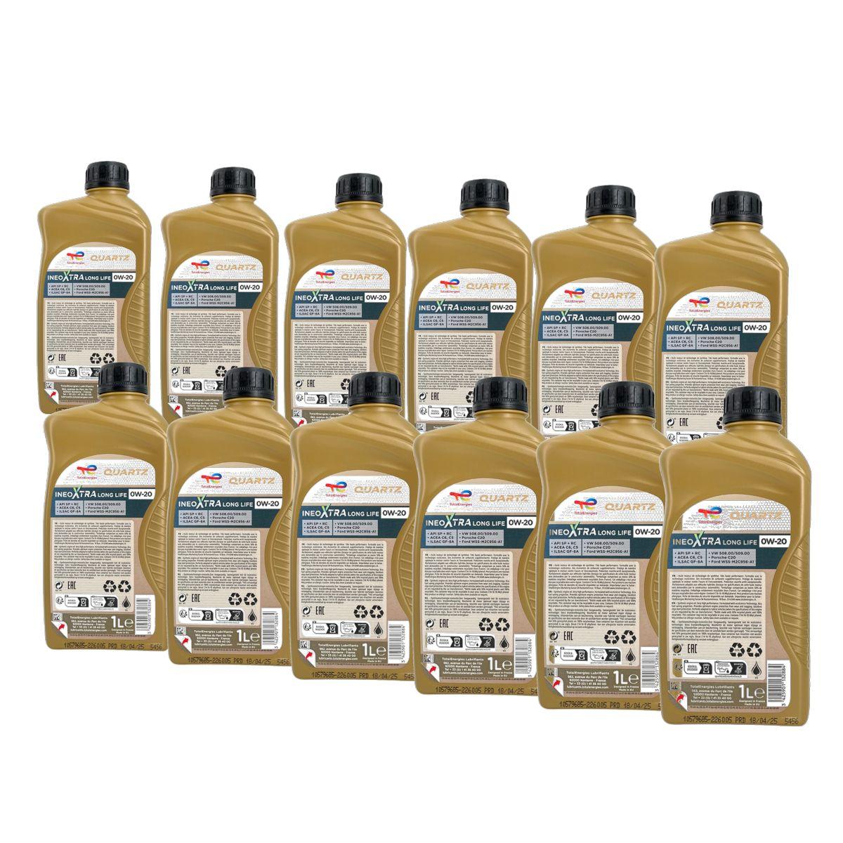 Total Quartz Ineo Xtra Longlife 0W-20 12x1 Liter
