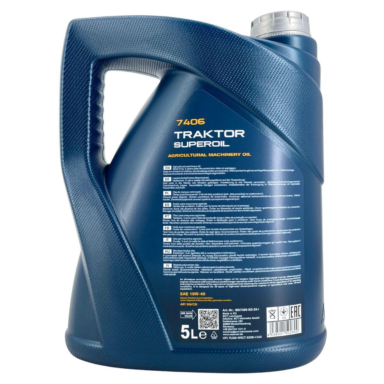 Mannol Traktor Superoil 15W-40 5 Liter