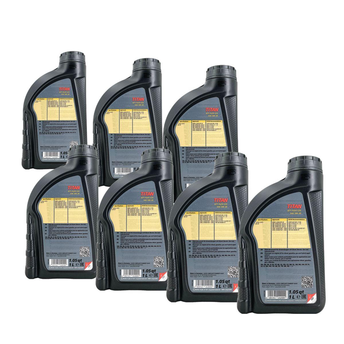 Fuchs Titan GT1 Flex C23 5W-30 7x1 Liter