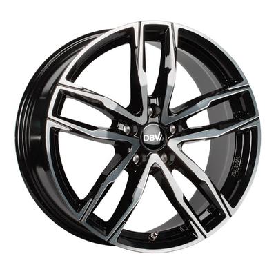 DBV VIENNA II schwarz glänzend frontpoliert 8.5Jx20 5x114.3 ET45
