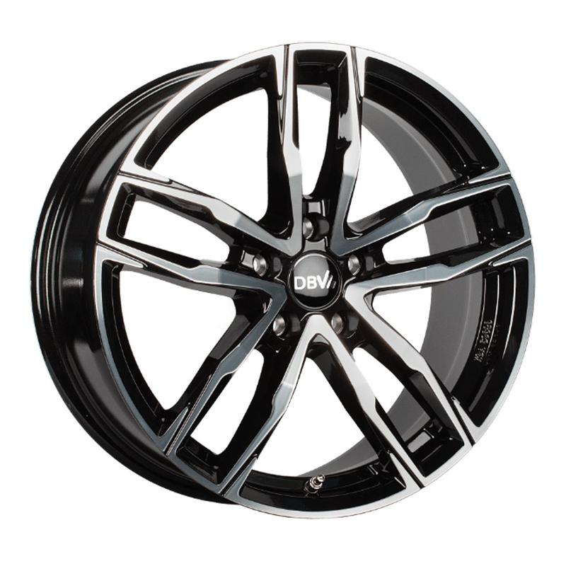 DBV VIENNA II schwarz glänzend frontpoliert 8.5Jx20 5x112 ET42