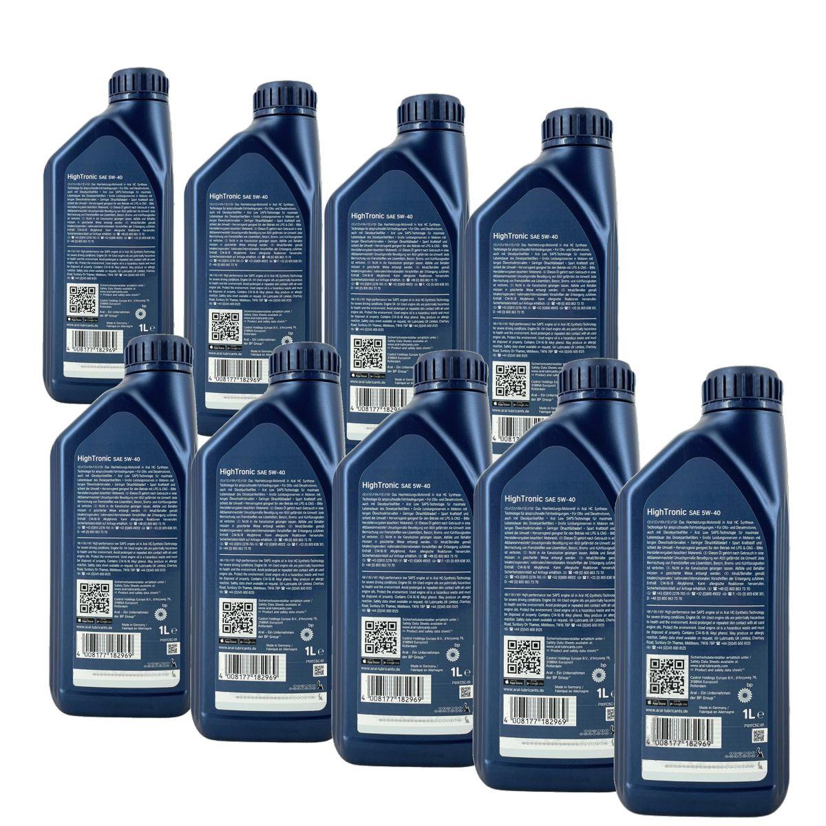 Aral HighTronic 5W-40 9x1 Liter
