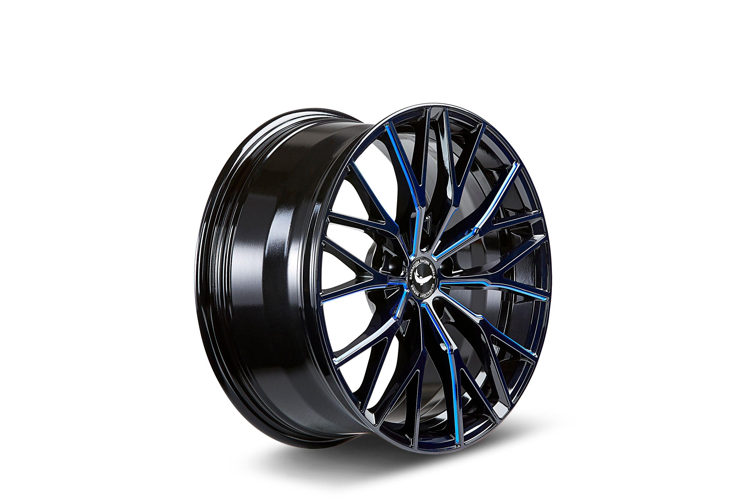 BARRACUDA PROJECT 3.0 black gloss flashblue 10.0Jx20 5x112 ET18