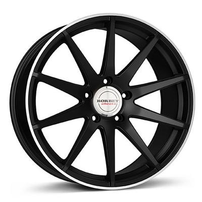BORBET DESIGN GTX schwarzmatt poliert mit Edelstahlring 8.0Jx19 5x108 ET50
