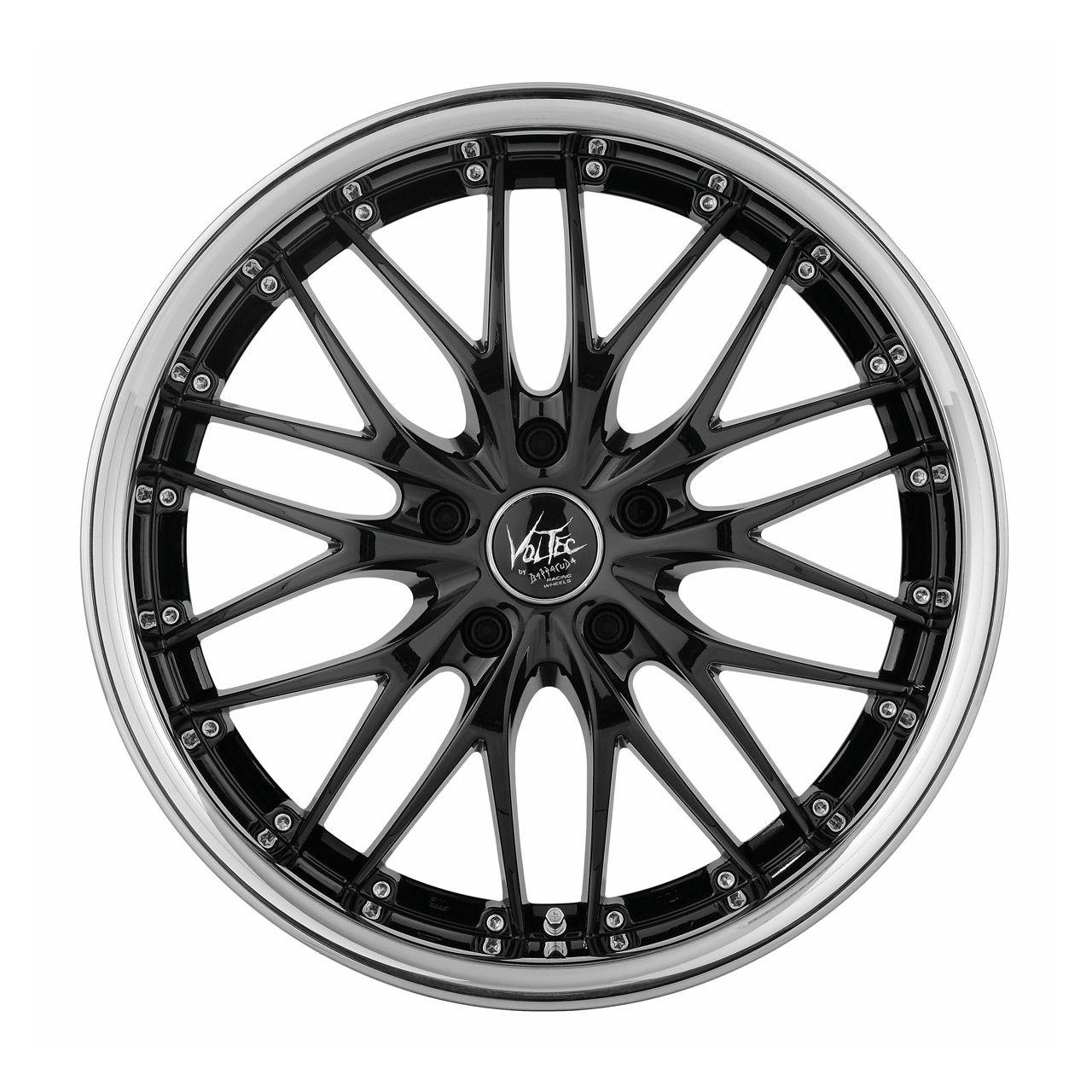 BARRACUDA VOLTEC T6 Higloss-Black/Inox-Lip 7.0Jx17 4x100 ET38
