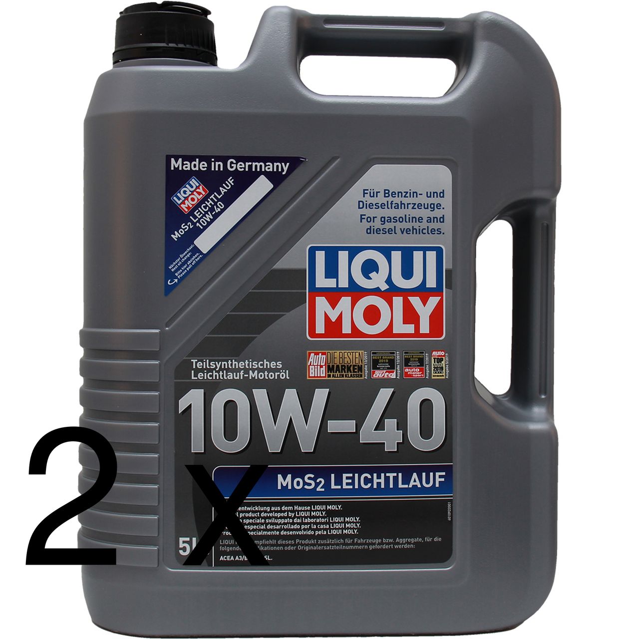 Liqui Moly MoS2 Leichtlauf 10W-40 2x5 Liter