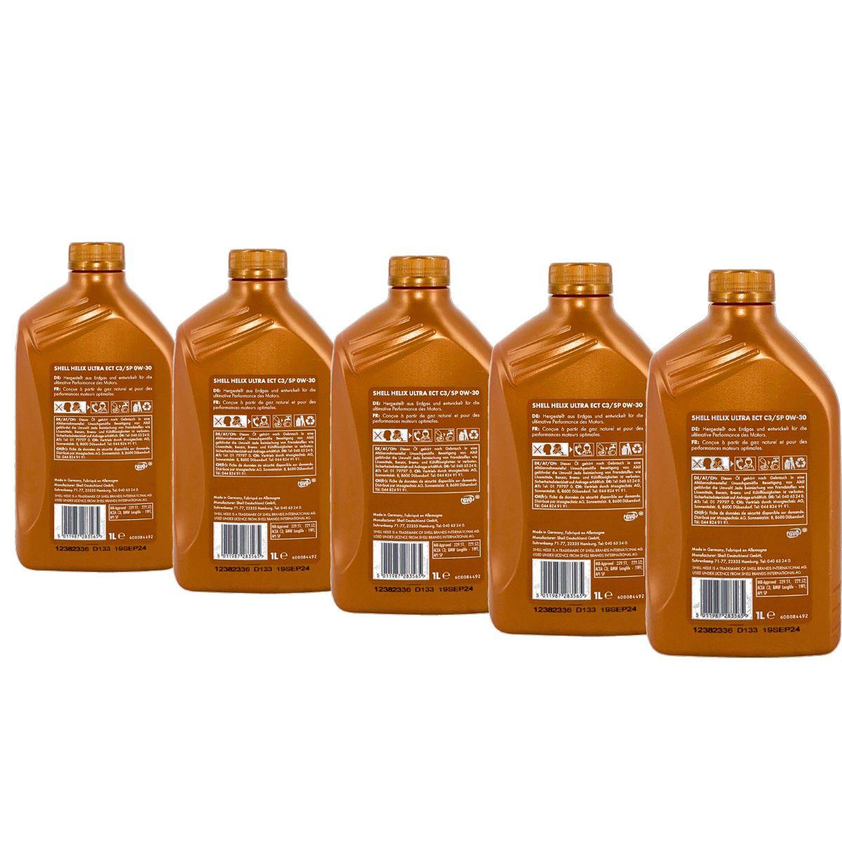 Shell Helix Ultra ECT C3 SP 0W-30 5x1 Liter
