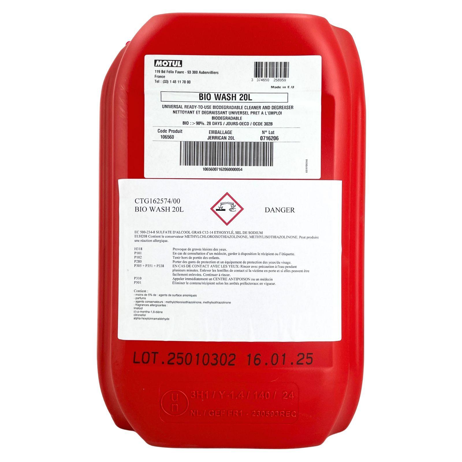 Motul Bio Wash Workshop Biologischer Universalreiniger 20 Liter