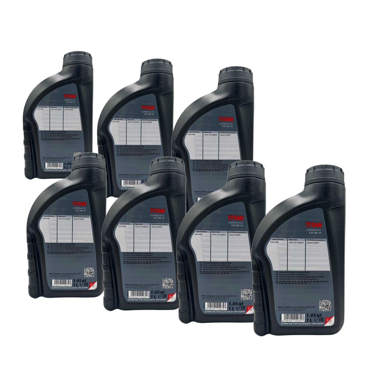 Fuchs Titan Supersyn FE 0W-30 7x1 Liter
