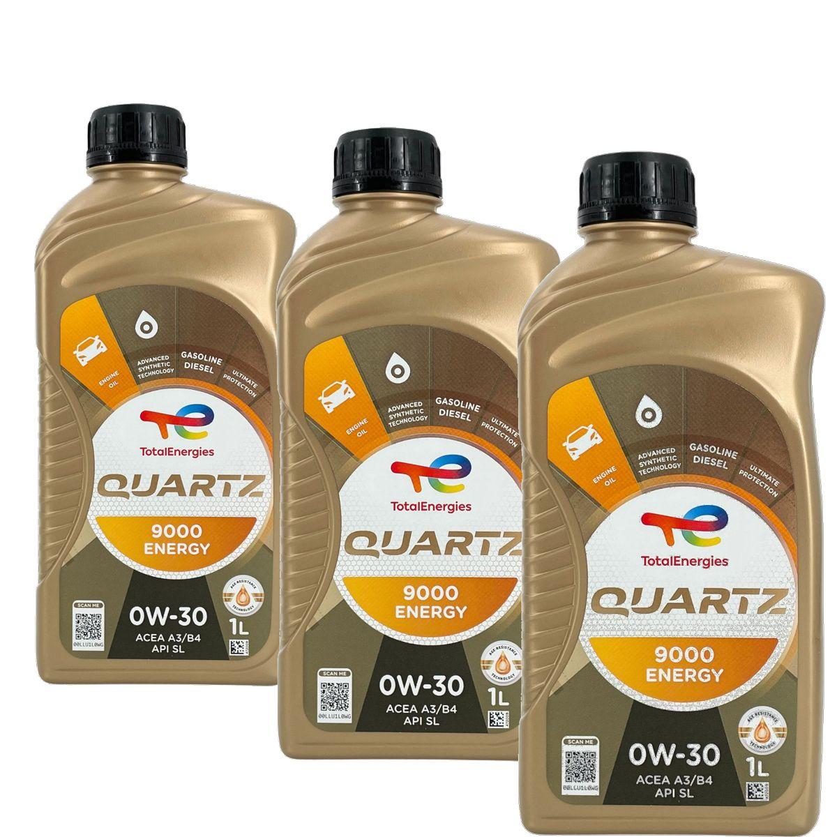 Total Quartz 9000 Energy 0W-30 3x1 Liter