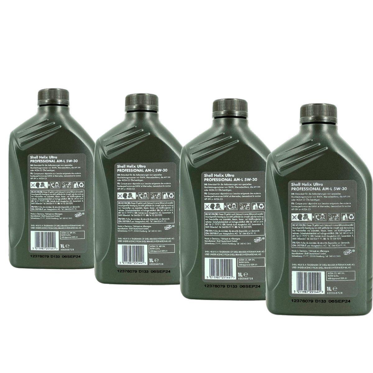 Shell Helix Ultra Professional AM-L 5W-30 4x1 Liter