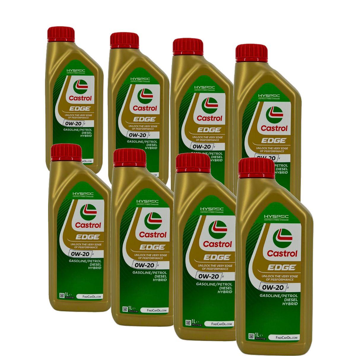 Castrol Edge 0W-20 V 8x1 Liter