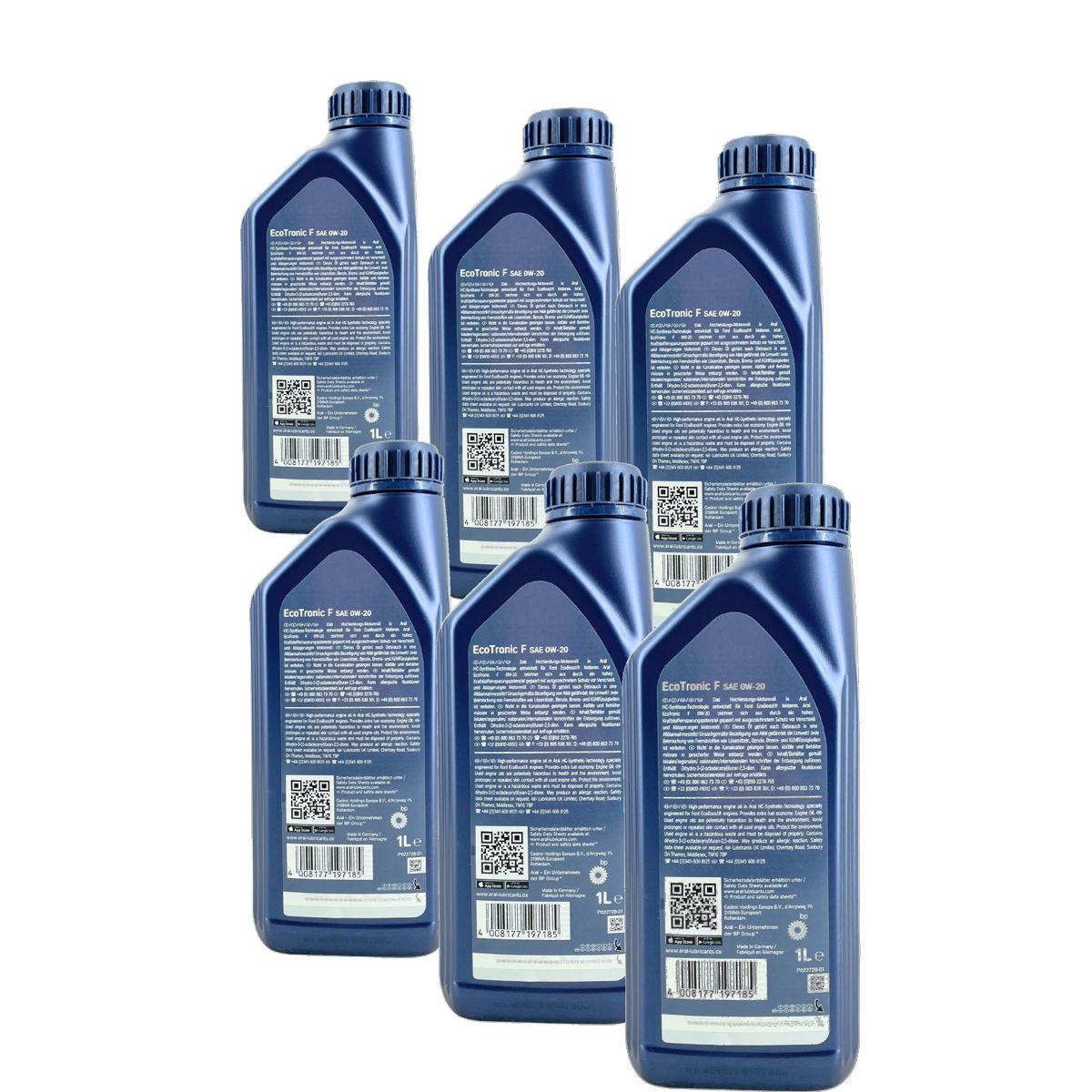 Aral EcoTronic F 0W-20 6x1 Liter