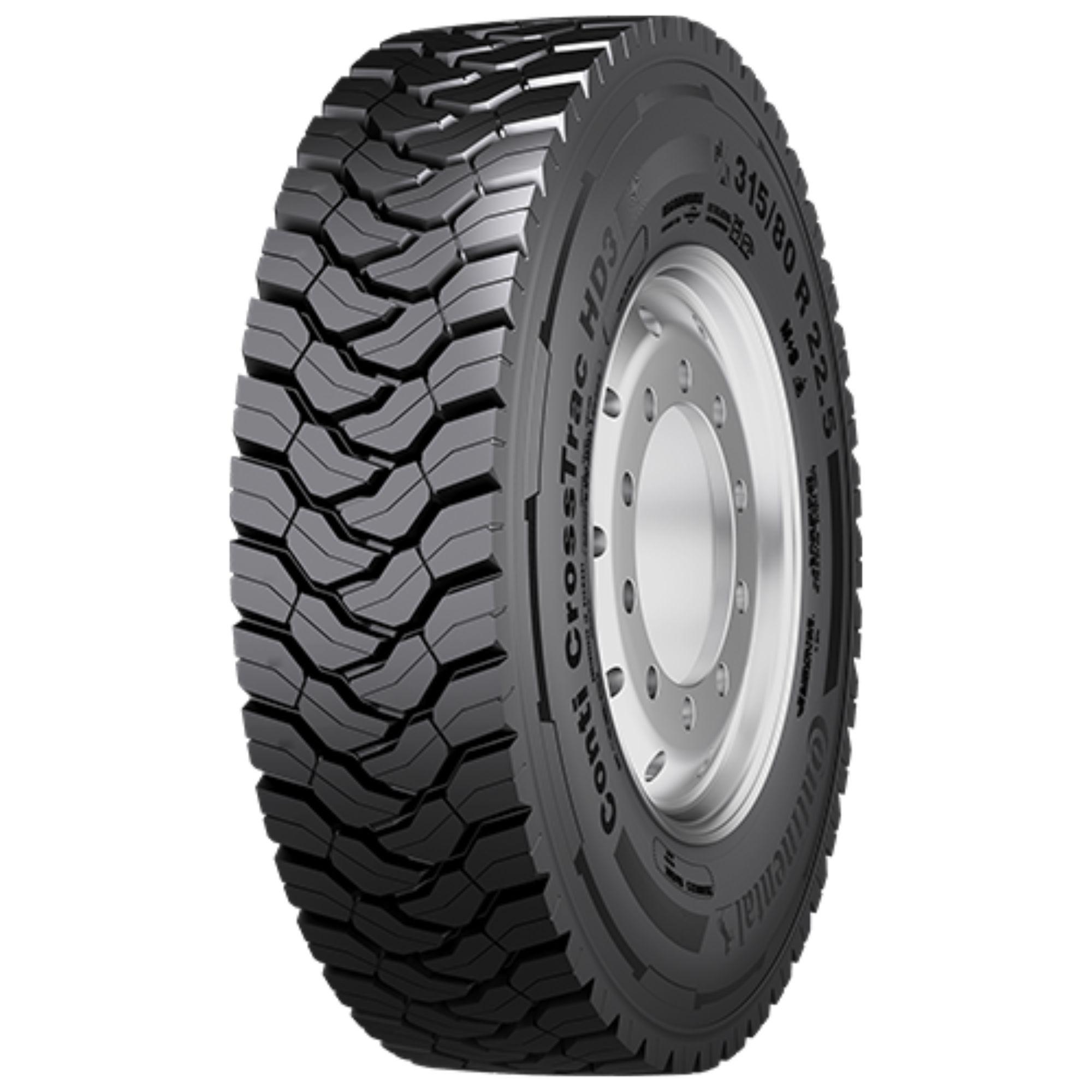 CONTINENTAL 315/80 R 22.5 TL 156/150K CONTI CROSSTRAC HD3 20PR M+S 3PMSF LRL
