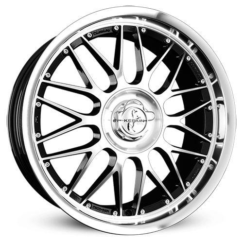 KESKIN WHEELS KT4 NEW RACER black front polished 9.5Jx19 5x100 ET30