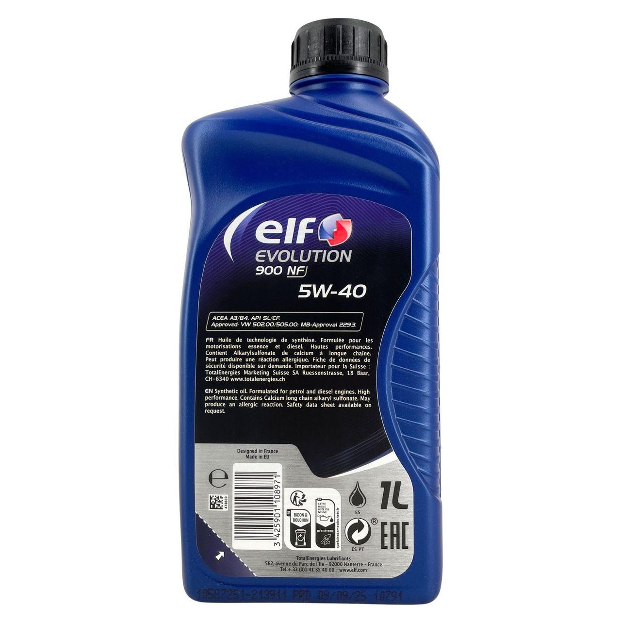 Elf Evolution 900 NF 5W-40 1 Liter
