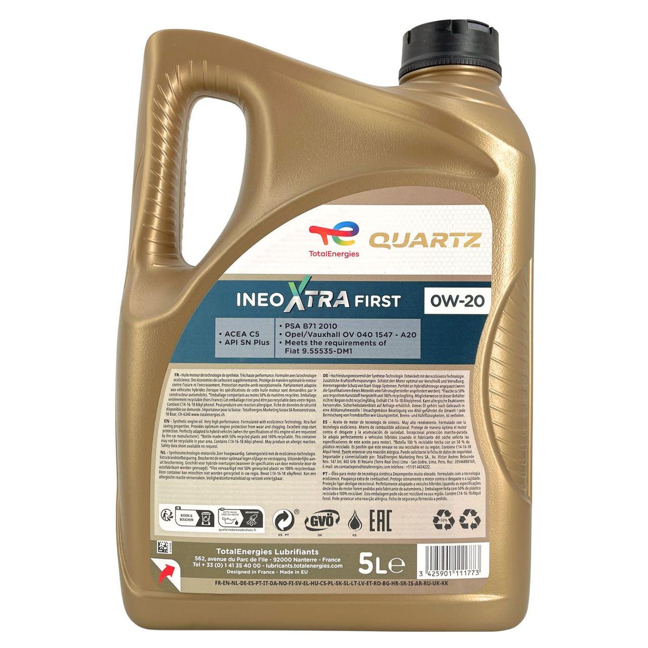 Total Quartz Ineo Xtra First 0W-20 5 Liter