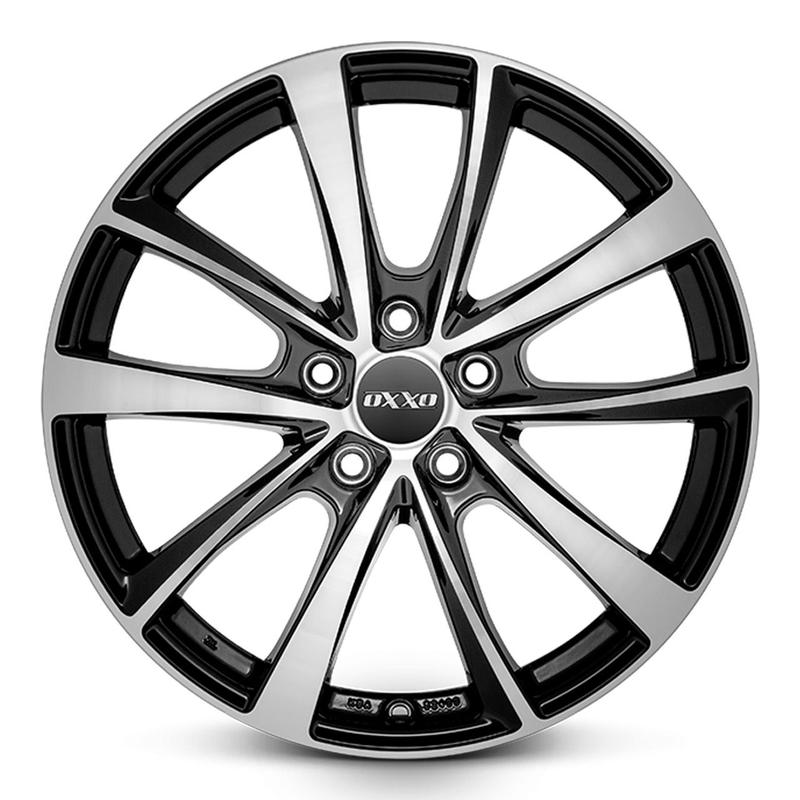 OXXO WHEELS VIDORRA BLACK-5 schwarz poliert 7.5Jx19 5x112 ET46
