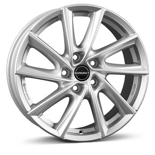 BORBET DESIGN VT kristallsilber 7.5Jx17 5x114.3 ET50