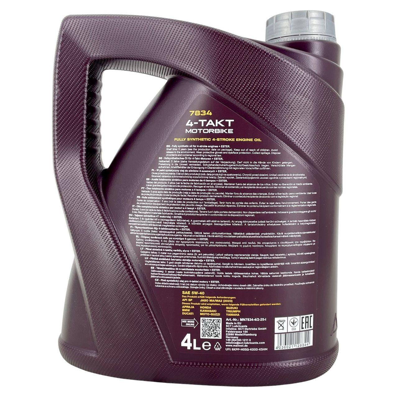 Mannol 4-Takt Motorbike 5W-40 4 Liter