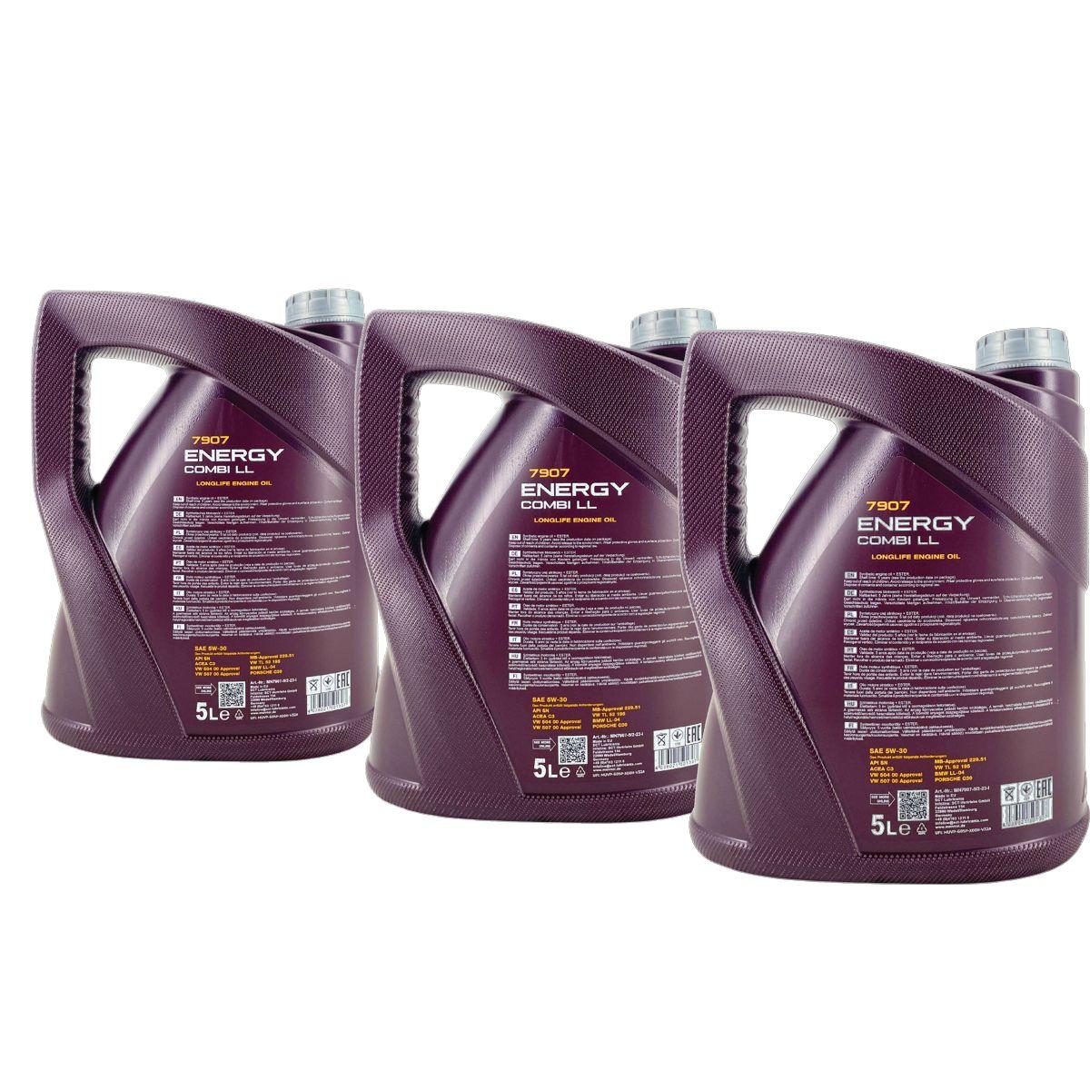 Mannol Energy Combi LL 5W-30 3x5 Liter