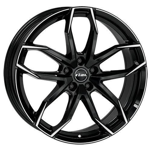 RIAL LUCCA 5-LOCH diamantschwarz frontpoliert 8.0Jx18 5x114.3 ET45