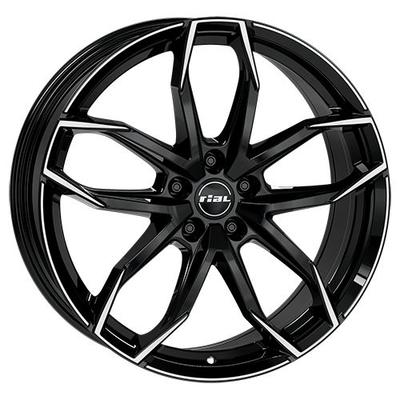 RIAL LUCCA 5-LOCH diamantschwarz frontpoliert 8.0Jx19 5x110 ET33