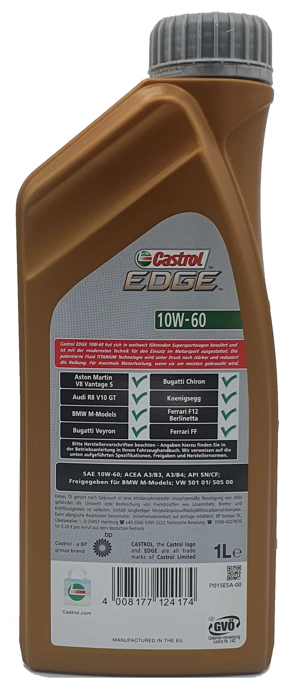 Castrol Edge Fluid Titanium Supercar 10W-60 1 Liter