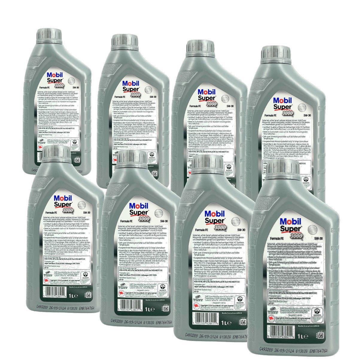 Mobil Super 3000 X1 Formula FE 5W-30 8x1 Liter