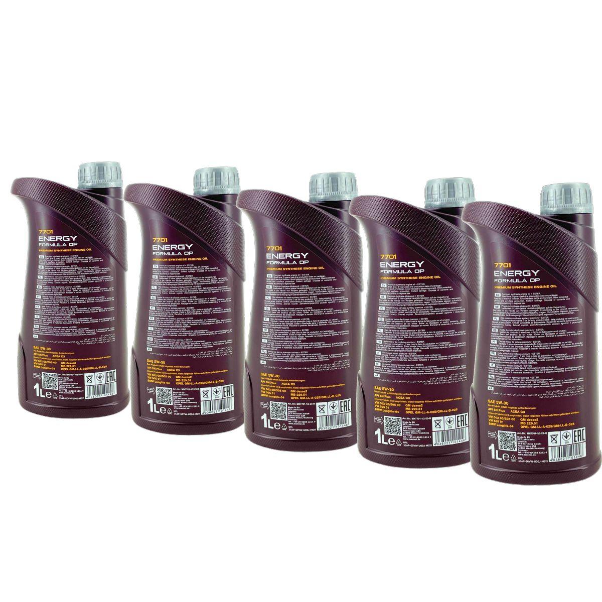 Mannol Energy Formula OP 5W-30 5x1 Liter