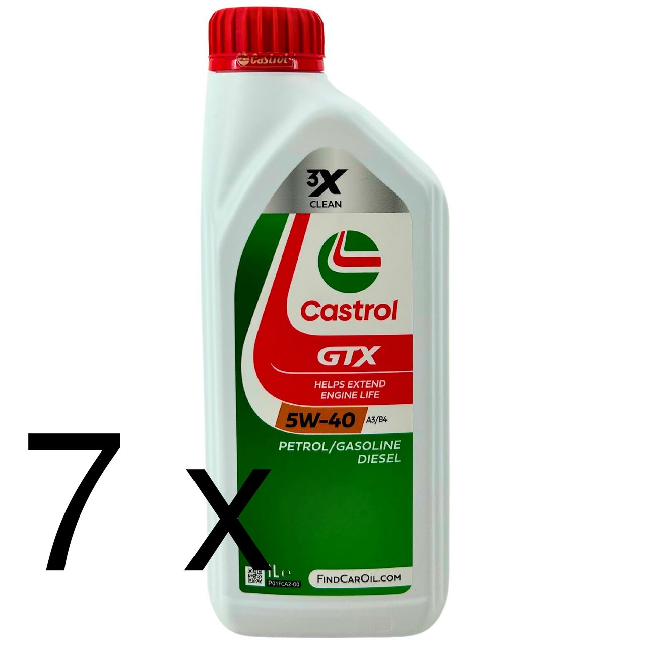 Castrol GTX 5W-40 A3/B4 7x1 Liter