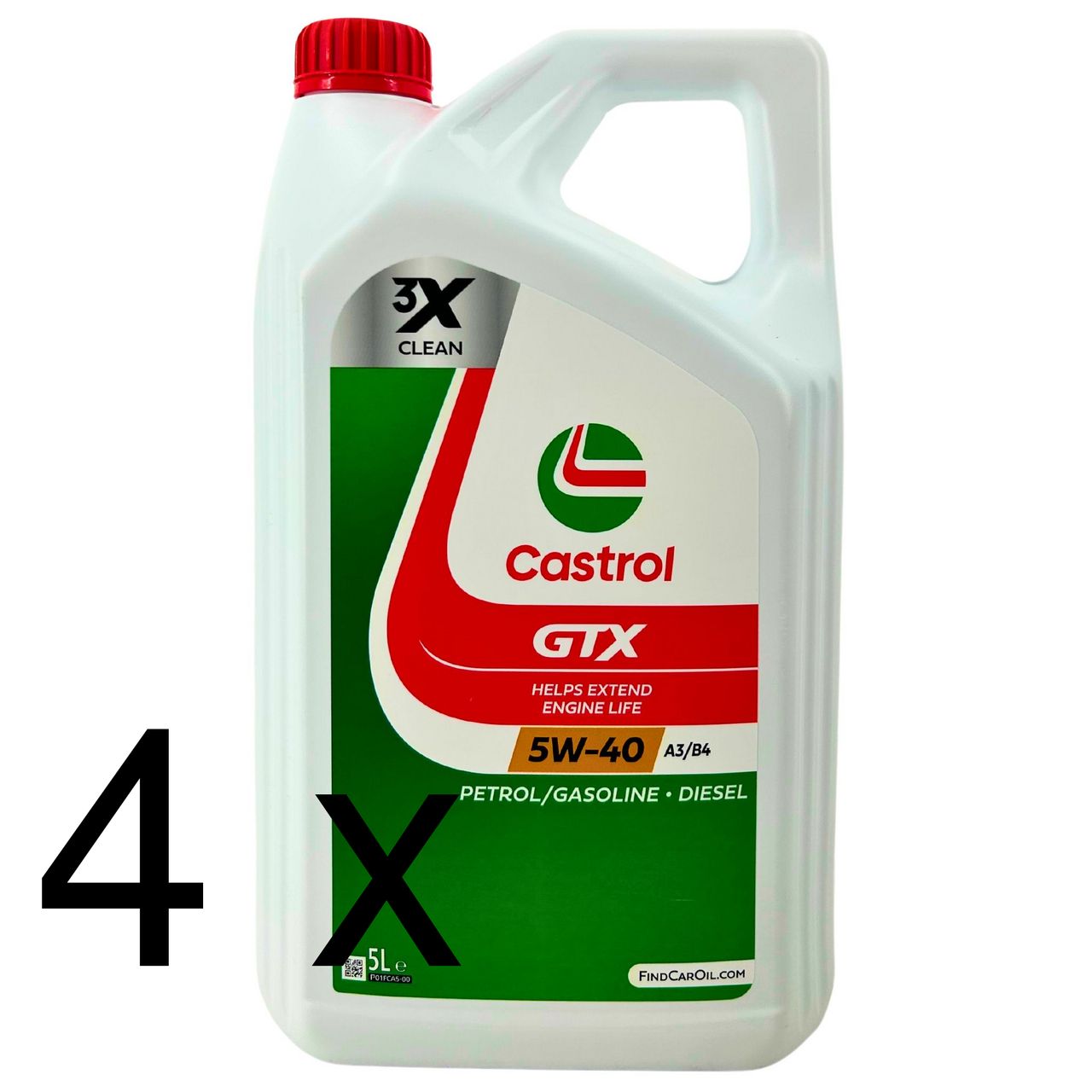 Castrol GTX 5W-40 A3/B4 4x5 Liter