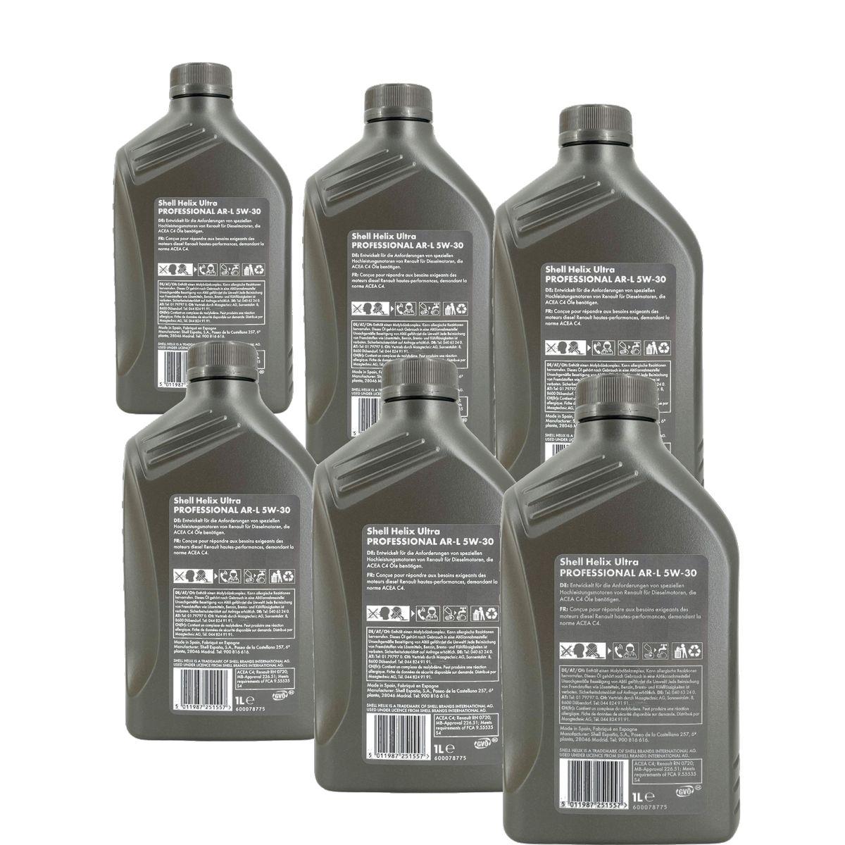Shell Helix Ultra Professional AR-L 5W-30 6x1 Liter