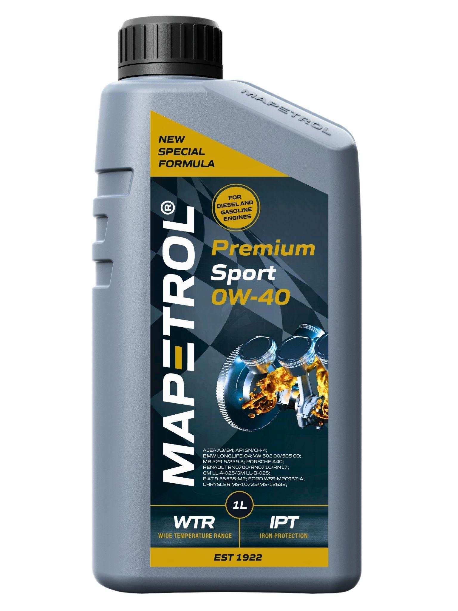 Mapetrol Premium Sport 0W-40 1 Liter