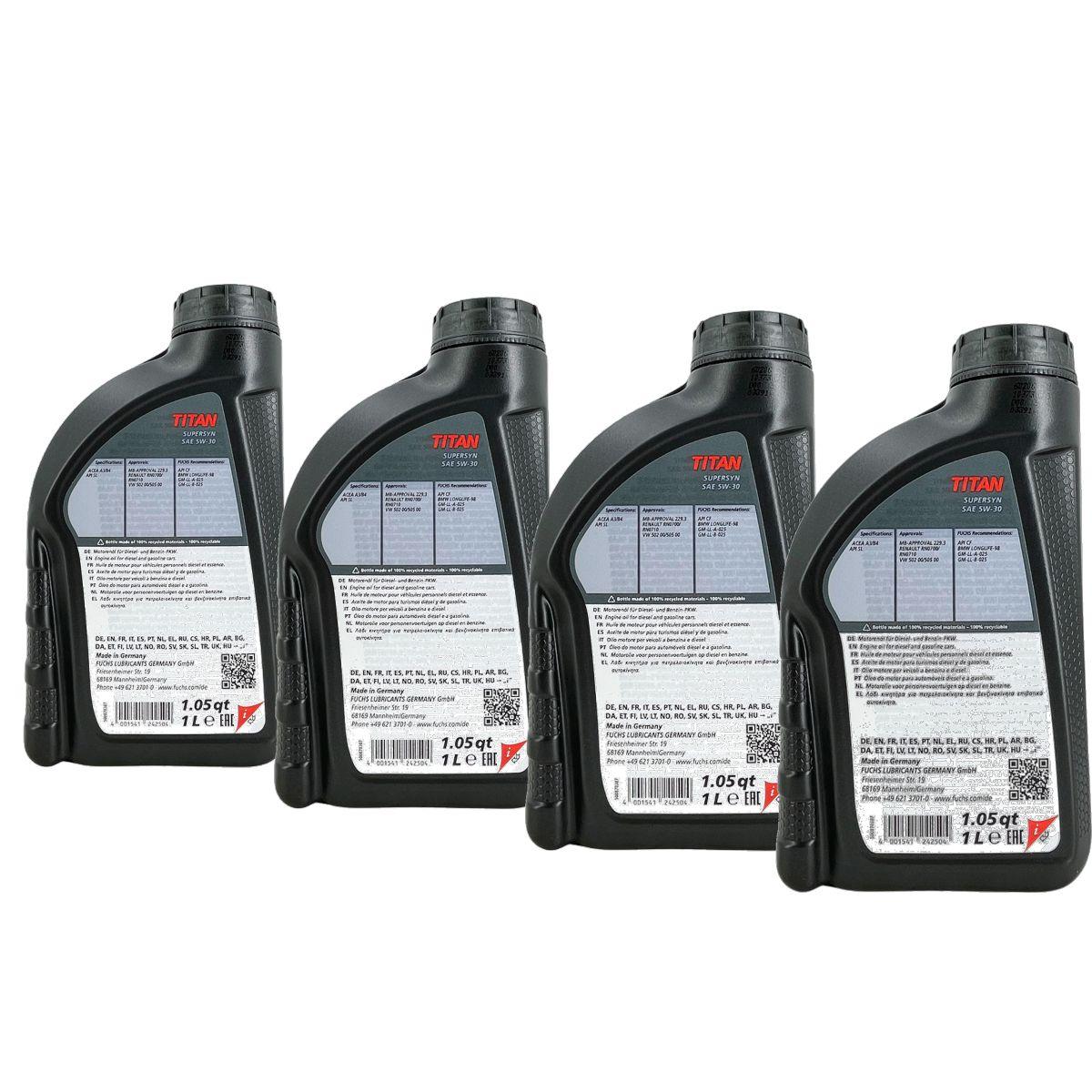 Fuchs Titan Supersyn 5W-30 4x1 Liter