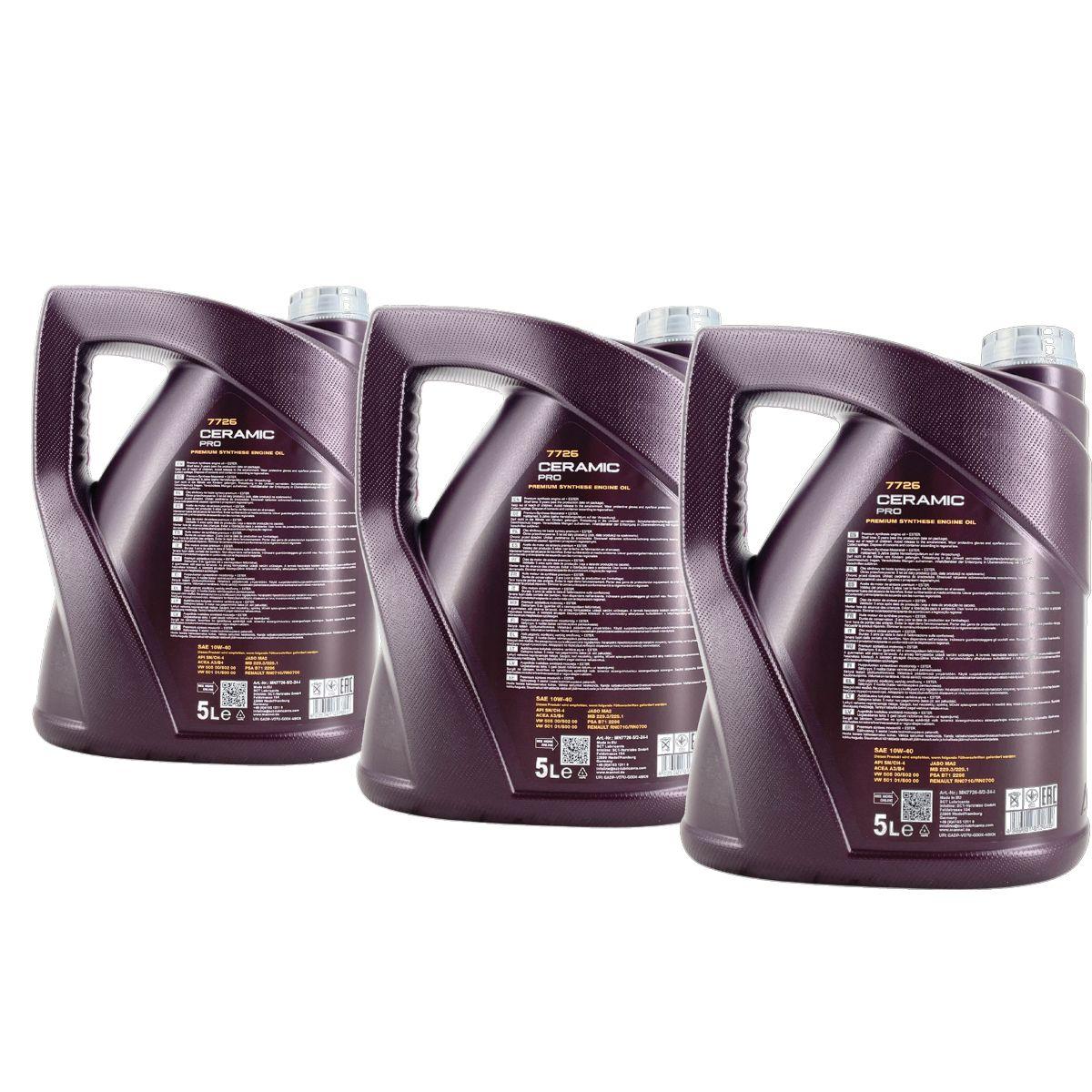 Mannol Ceramic Pro 10W-40 3x5 Liter