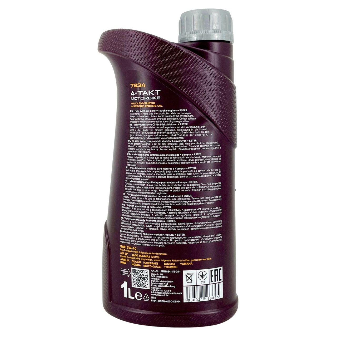 Mannol 4-Takt Motorbike 5W-40 1 Liter