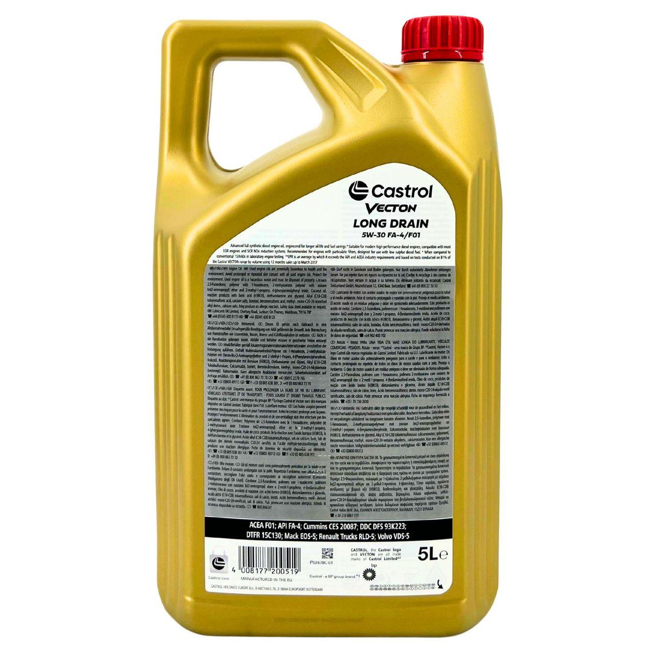 Castrol Vecton Long Drain 5W-30 FA-4/F01 5 Liter