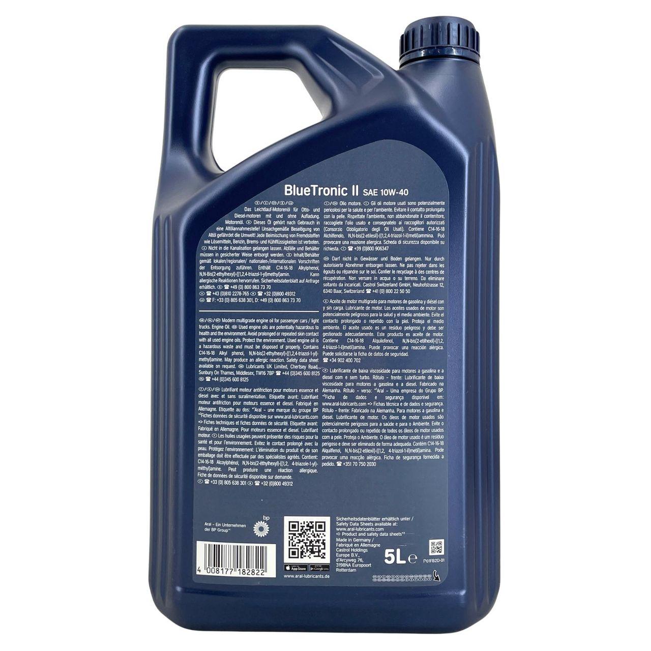 Aral BlueTronic II 10W-40 5 Liter
